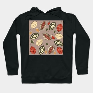 50 S Leaves Pattern Hoodie